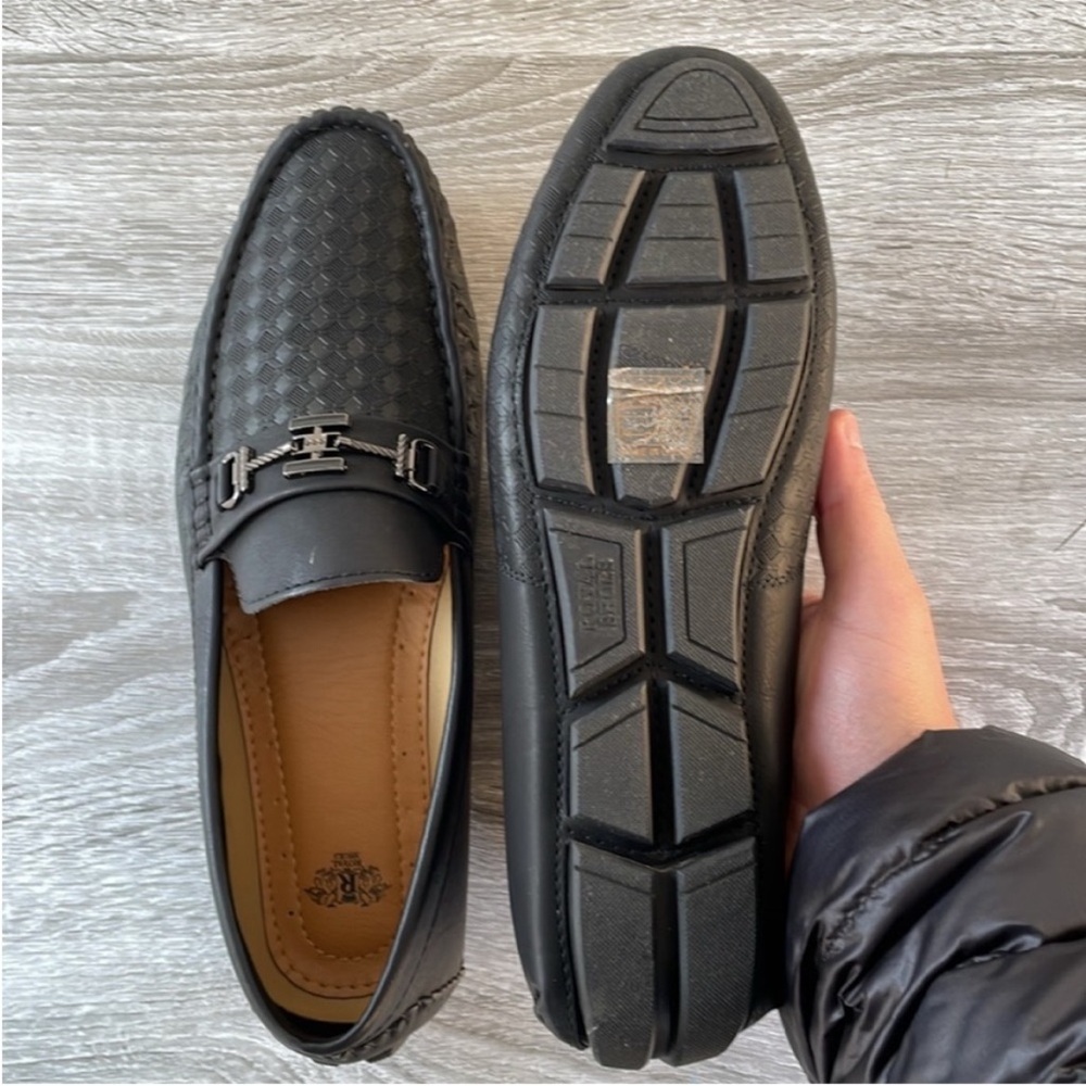 Royal Mens Driver Shoes Black Size 9 (Brand New) - Picture 7 of 11